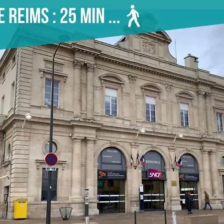 Le Nordic - T2 Suite Parentale - 5 Mins Des Caves De Champagne Reims Exterior photo